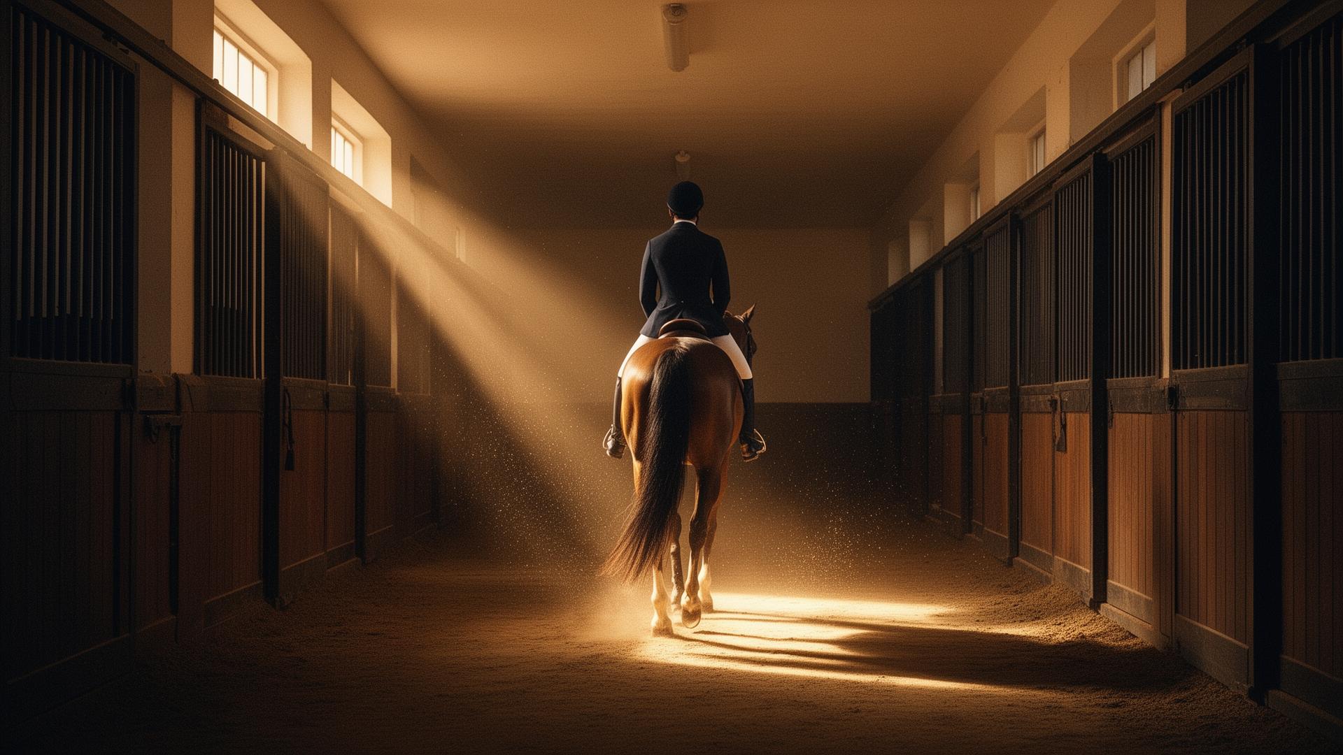 Backstage stables at dawn